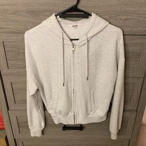 Garage Cropped Zip-Up Hoodie